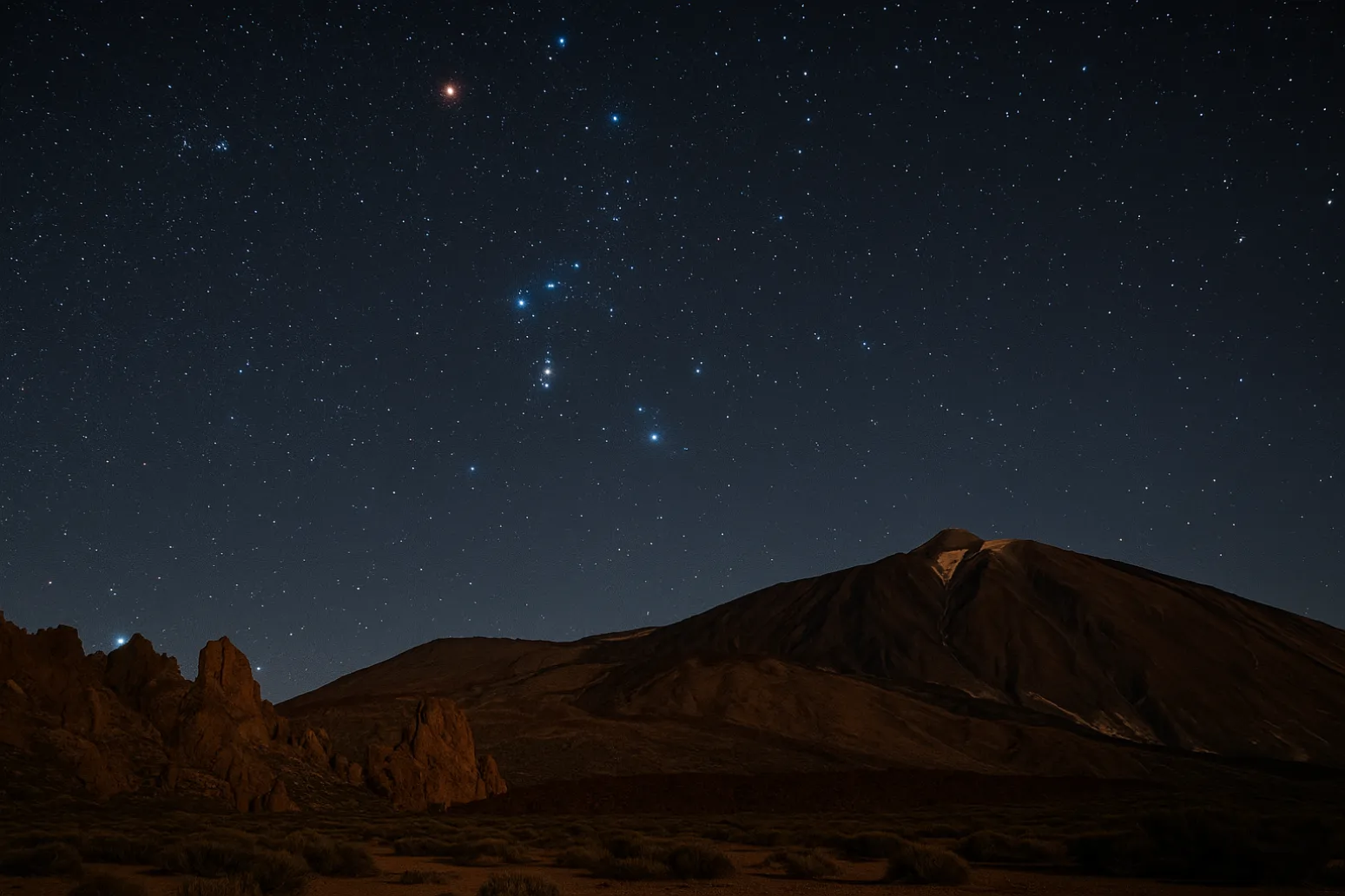 orion constellation from las cañadas del Teide Tenerife