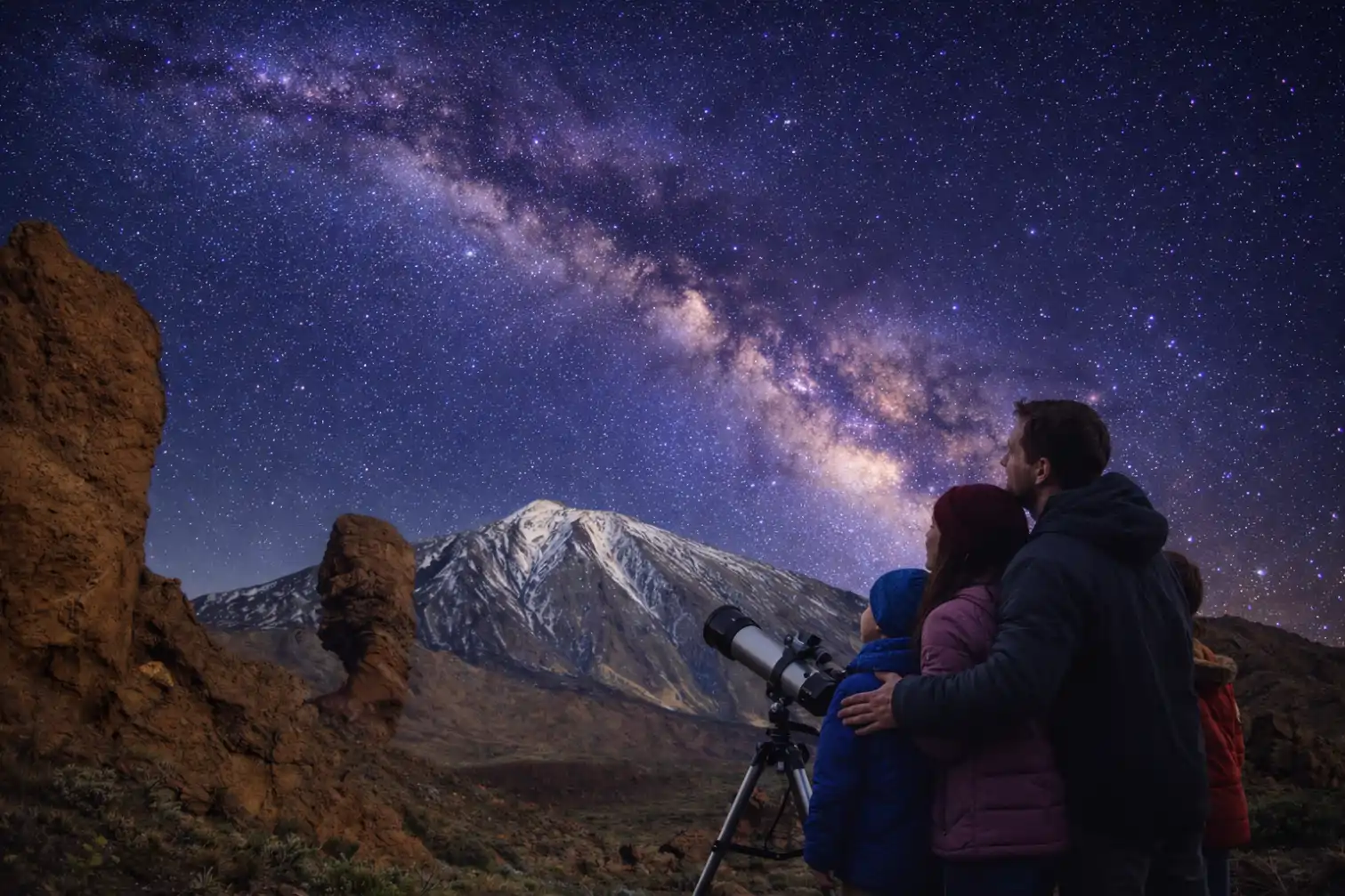 stargazing tenerife with kids