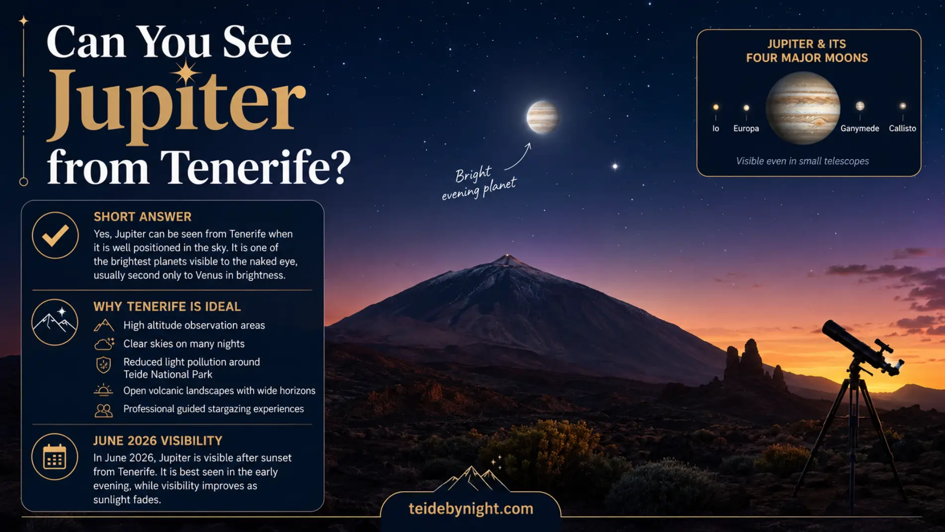 Jupiter from Teide Tenerife