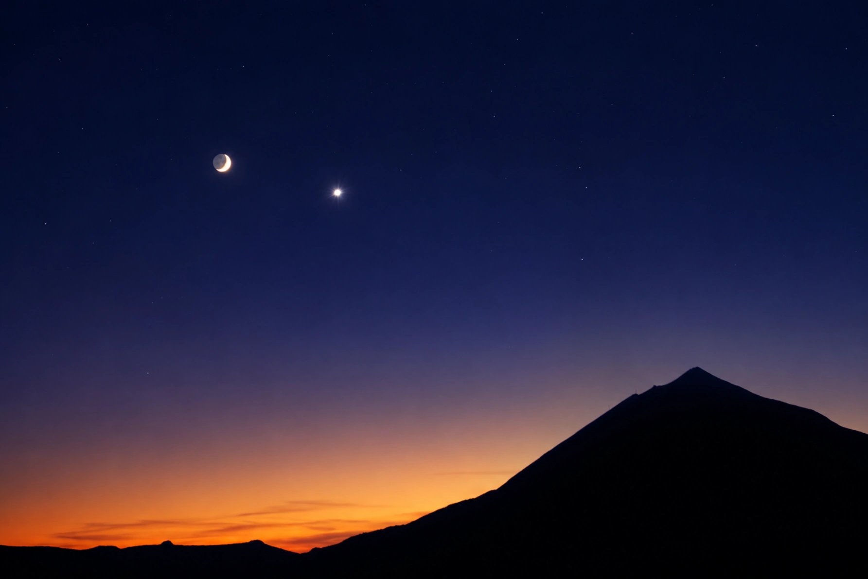 venus planet from Teide