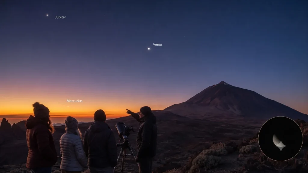 jupiter mercurius venus teide