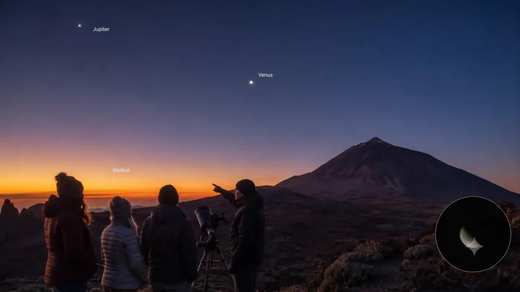 jupiter merkur venus teide
