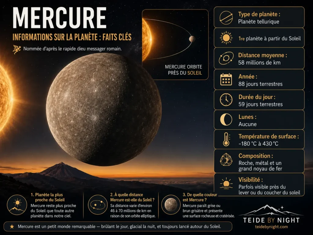mercure informations sur la planete